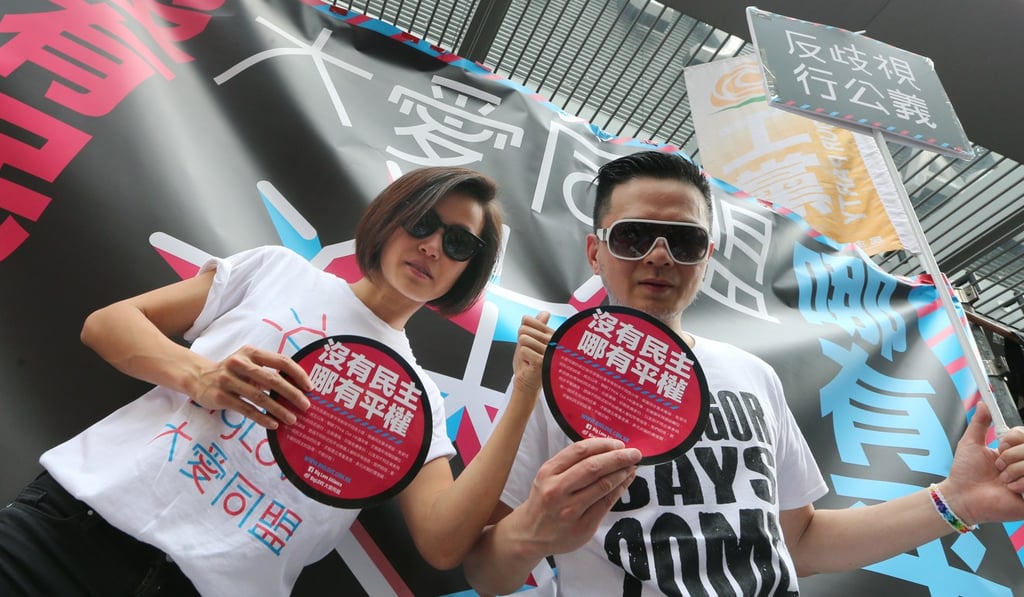 Gay Canto-pop singers Denise Ho (left) and Anthony Wong co-founded Big Love Alliance. Photo: David Wong