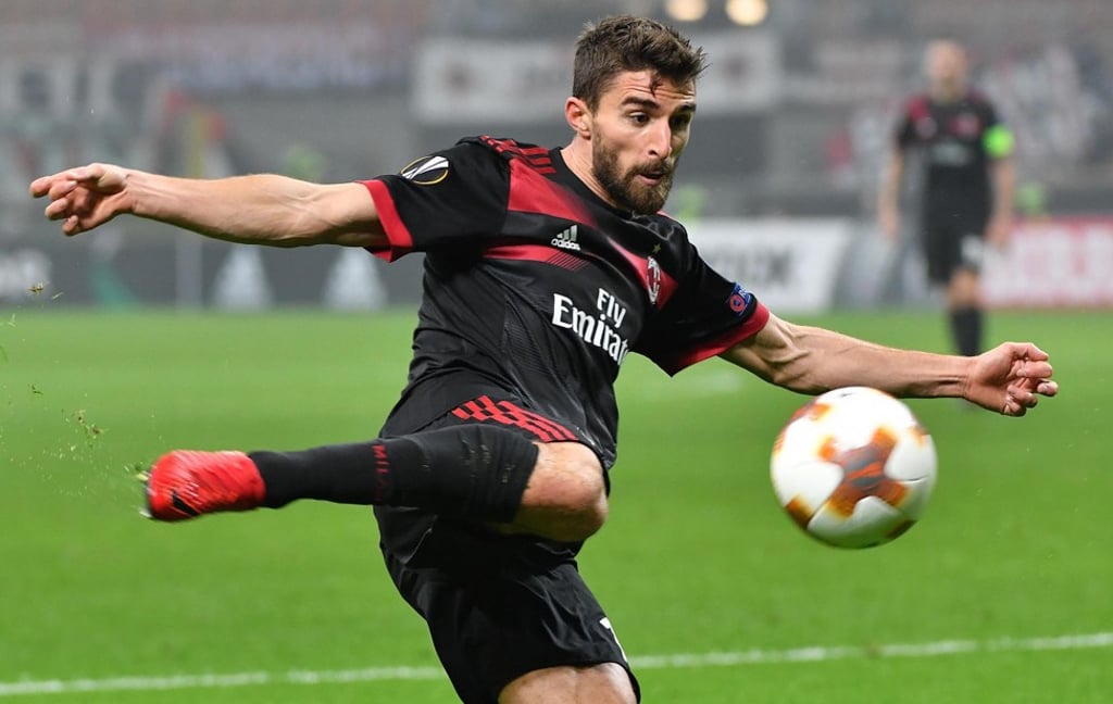 AC Milan’s Fabio Borini in action during the win over Austria Vienna. Photo: EPA