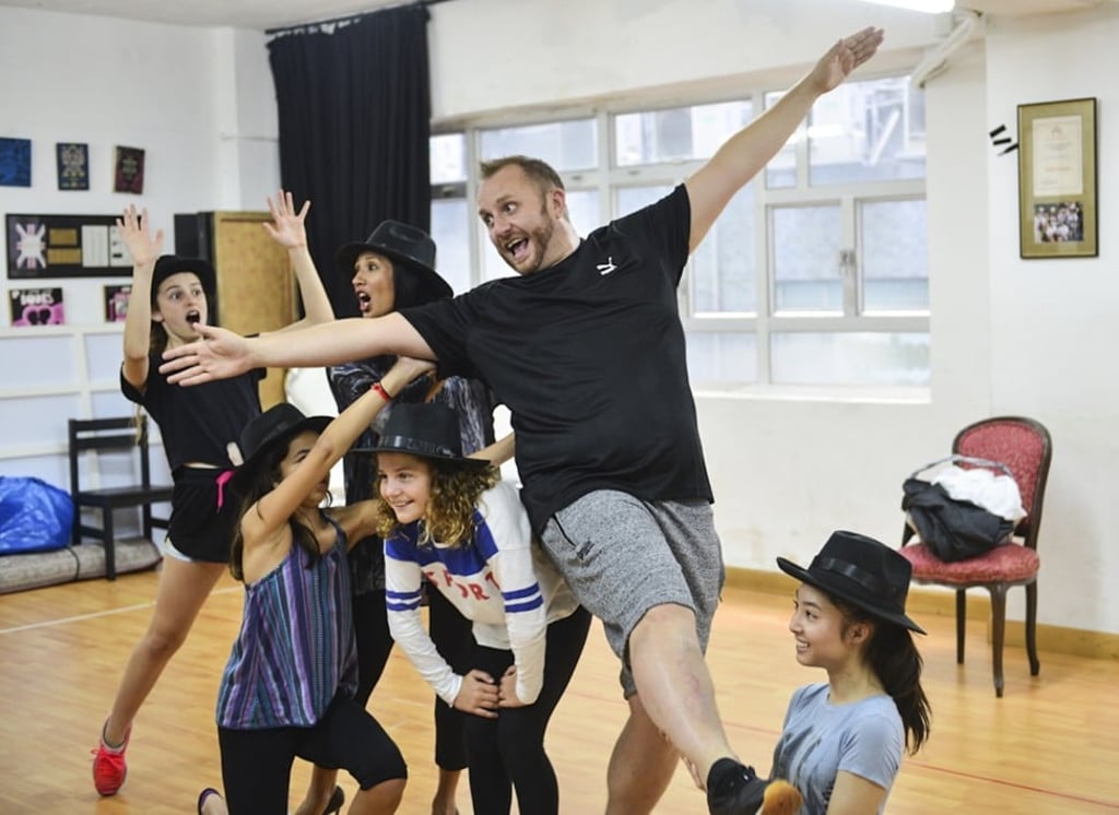 Actors rehearsing for the pantomime. Photo: Albert Cheung