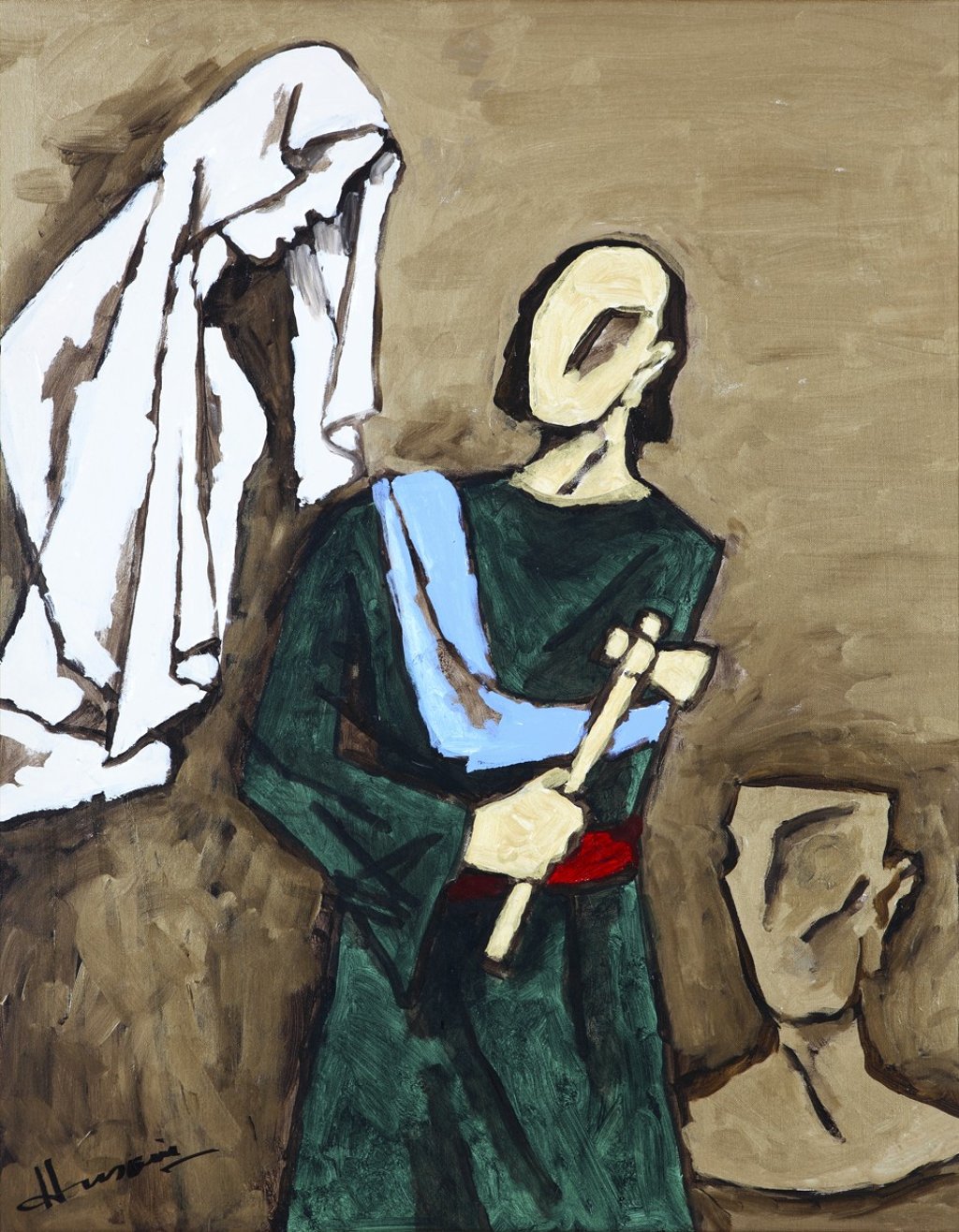 Untitled (2003) by M.F. Husain. Photo: Sanchit Art
