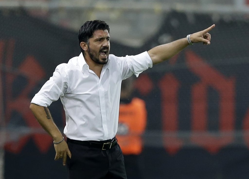 Gennaro Gattuso has been handed the task of changing AC Milan’s fortunes. Photo: AP