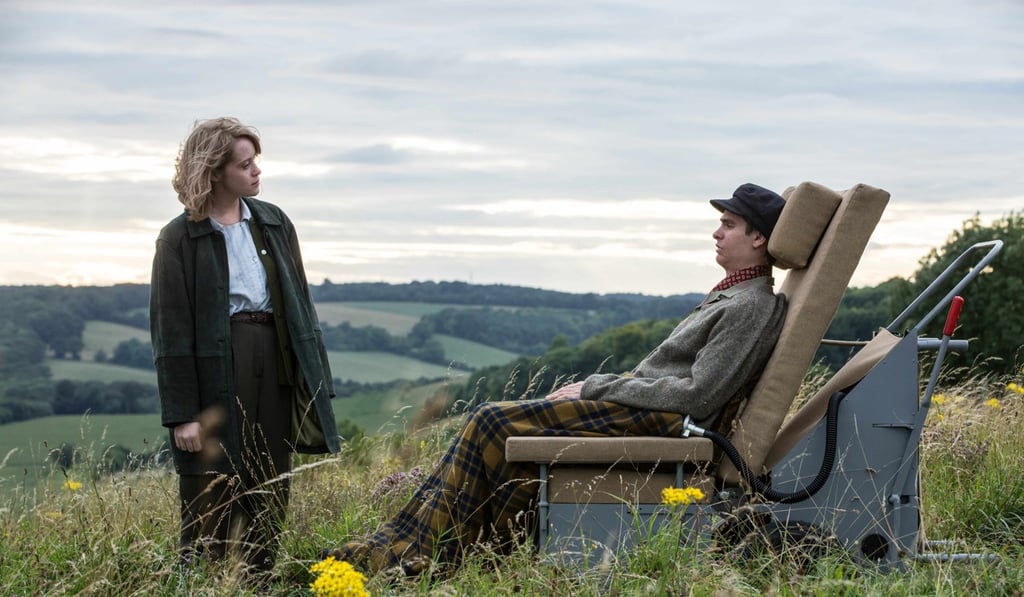 Andrew Garfield as Robin Cavendish and Claire Foy as Diana Cavendish in a still from Breathe. Andrew Garfield as Robin Cavendish and Claire Foy as Diana Cavendish in a still from Breathe.