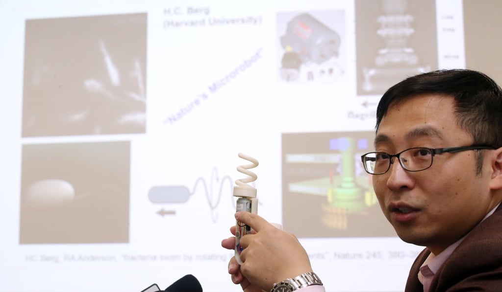 Zhang said microrobots used inside the human body had to be either excreted or completely degraded. Photo: David Wong