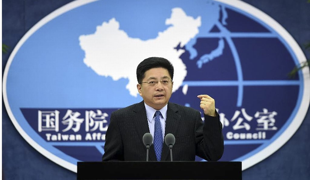 A file picture of Ma Xiaoguang, spokesman for China’s State Council Taiwan Affairs Office. Photo: Xinhua
