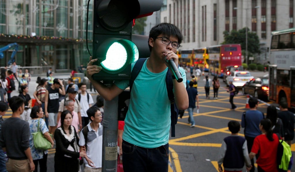 Hong Kong democracy activist Joshua Wong. Photo: Reuters