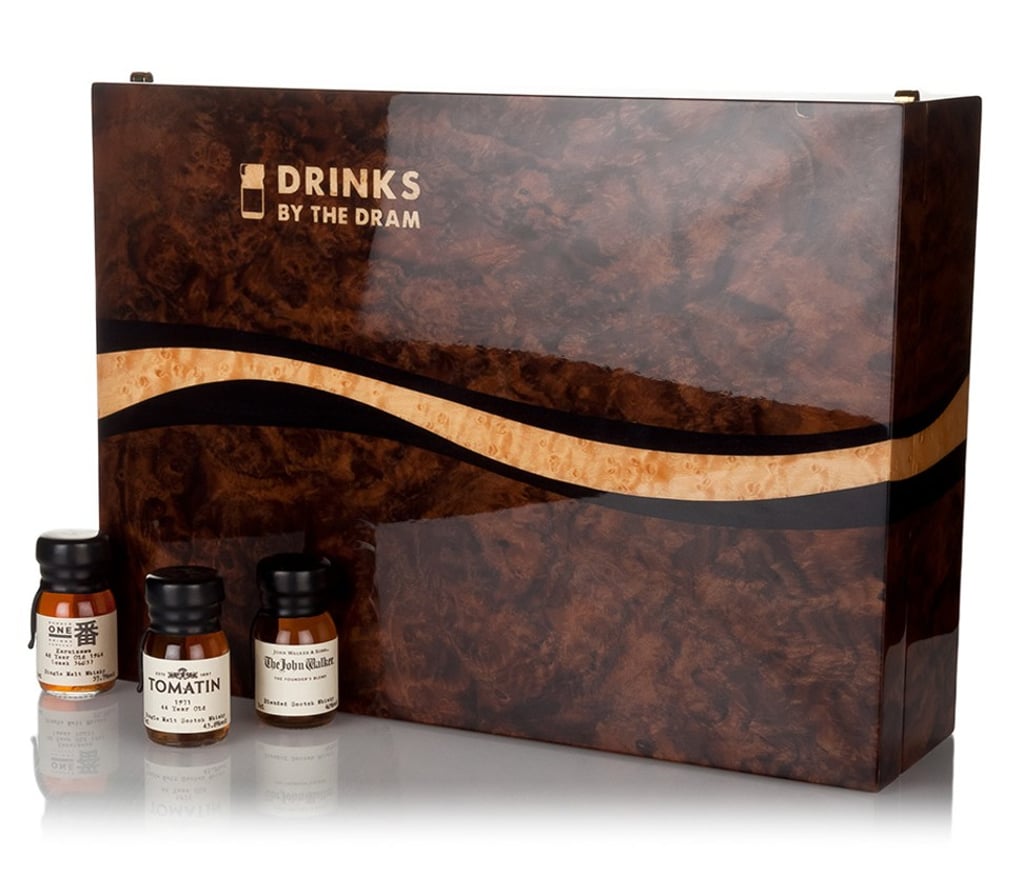 Drinks by the Dram’s walnut ‘Very Old and Rare Whisky Advent Calendar’. Photo: Drinks by the Dram