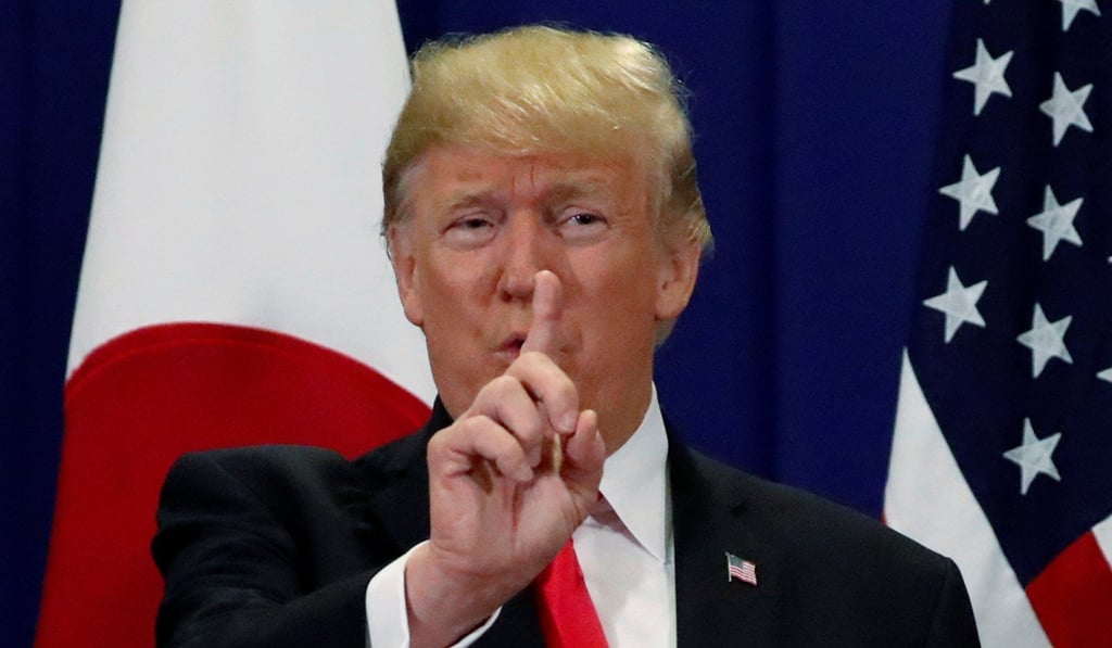 US President Donald Trump in conversation before a trilateral meeting with Japan's Prime Minister Shinzo Abe and Australia's Prime Minister Malcolm Turnbull, alongside the Asean Summit in Manila on November 13. Trump, along with the leaders of India, Japan and Australia, have considered a quadrilateral security arrangement (“the Quad”) to balance China’s rising power. Photo: Reuters