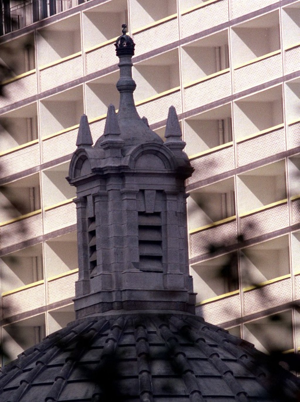 A crown sits on top of Hong Kong’s Legislative Council building in Central, one of the city’s enduring colonial symbols. File photo