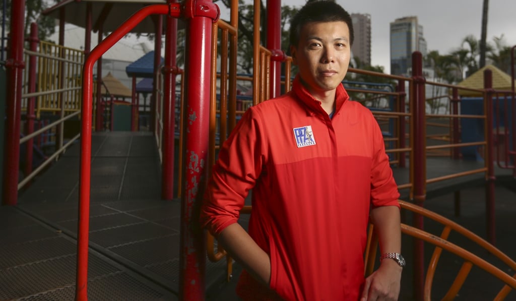 Sam Wong Wing-sum, executive director of the Physical Fitness Association of Hong Kong, China, at Kowloon Park. Photo: Xiaomei Chen.
