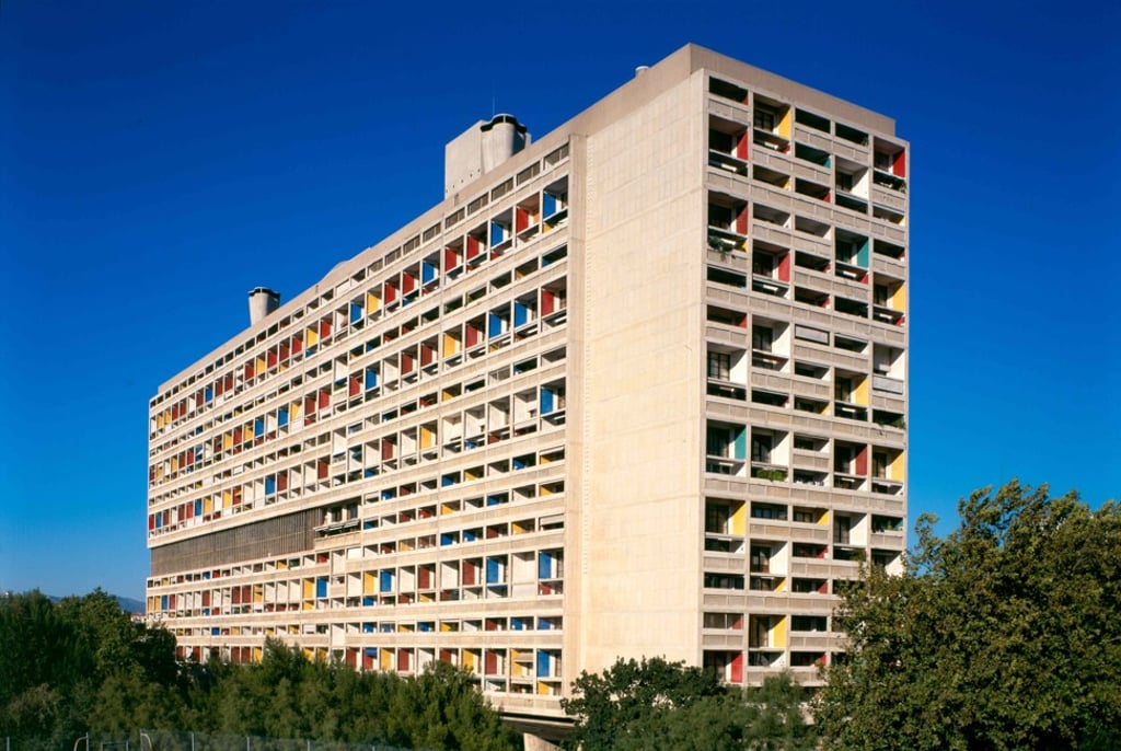 The Unité d’habitation, or “housing unit”, is built according to the modernist design principles developed by Le Corbusier. Photo: Handout
