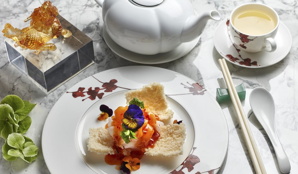 Stir-fried king prawn with sweet and chilli sauce from Ying Jee Club.