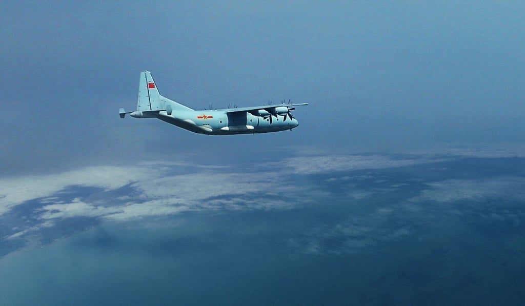 The aircraft simulated an airdrop before returning to base the same day. Photo: Weibo