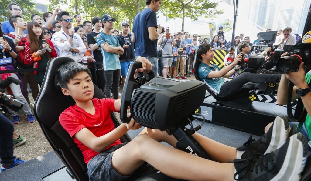 Kobe Wong looks right at home in the drivers seat.