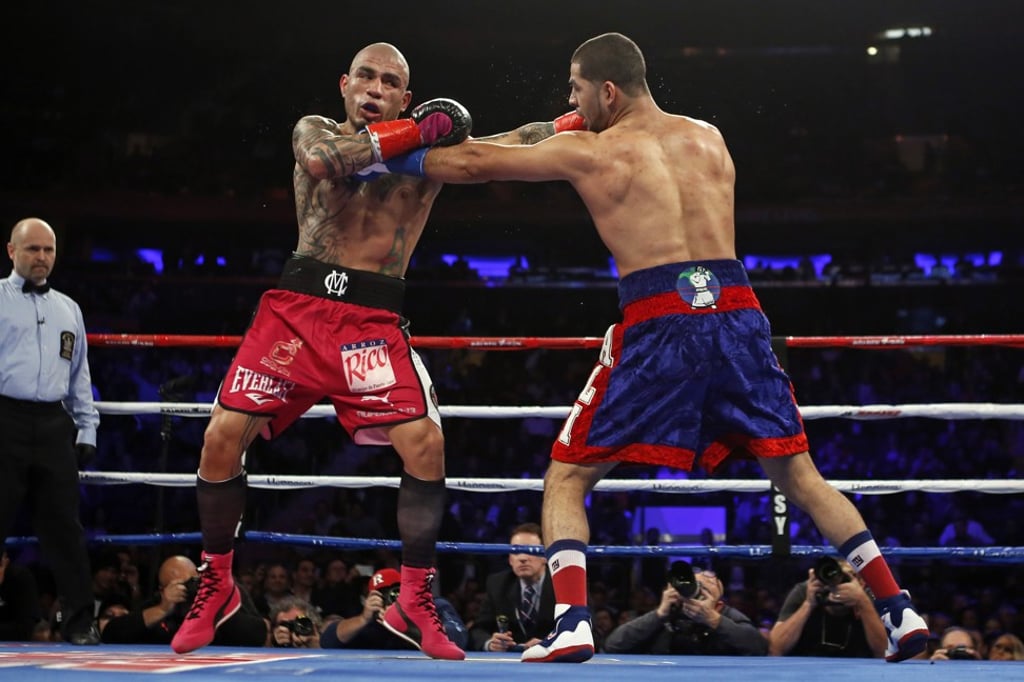 Cotto appeared to run out of steam down the home straight. Photo: AP