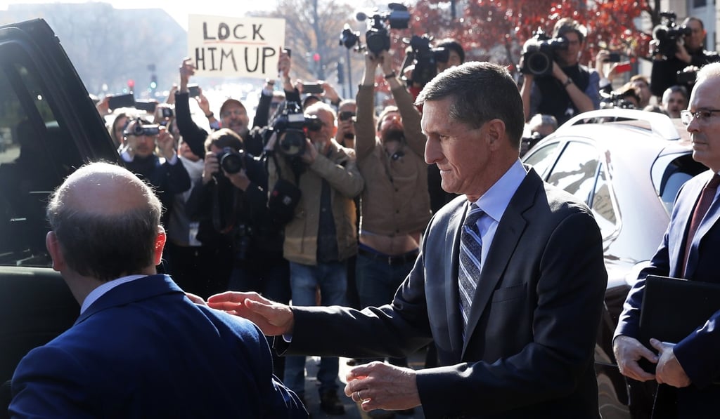 Flynn leaving court after pleading guilty to lying to the FBI about his contacts with Russia’s ambassador to the US on December 1, 2017. Photo: Reuters