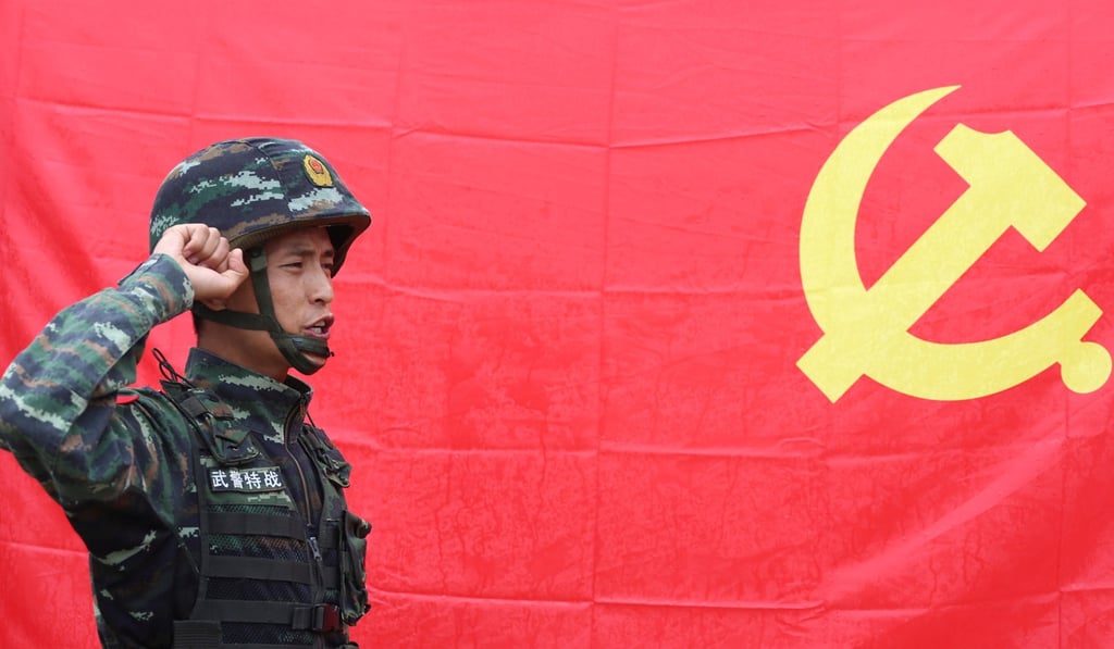 A Chinese paramilitary policeman in Yunnan. China is one of the world’s last five communist nations. Photo: Reuters