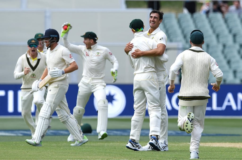 Australia have the edge in the second test in Adelaide. Photo: EPA
