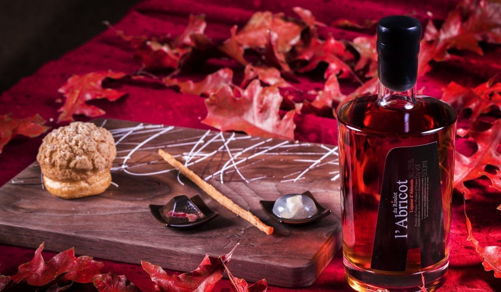 Tse’s dessert for the Michelin dinner: rose profiteroles with rose water and lychee jelly.