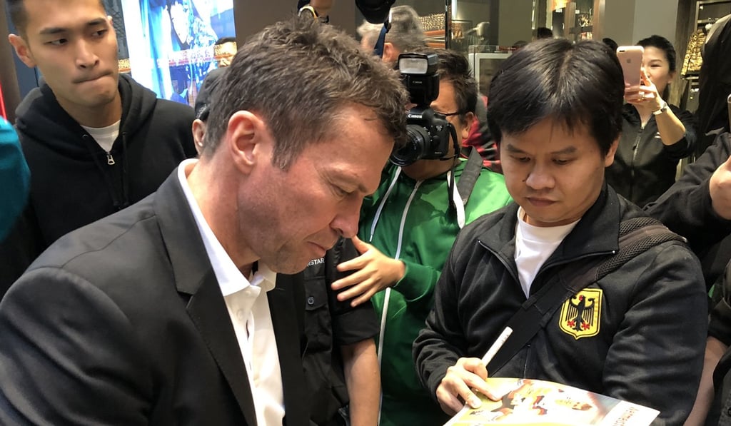 Lothar Matthaus is still a popular figure in Hong Kong.