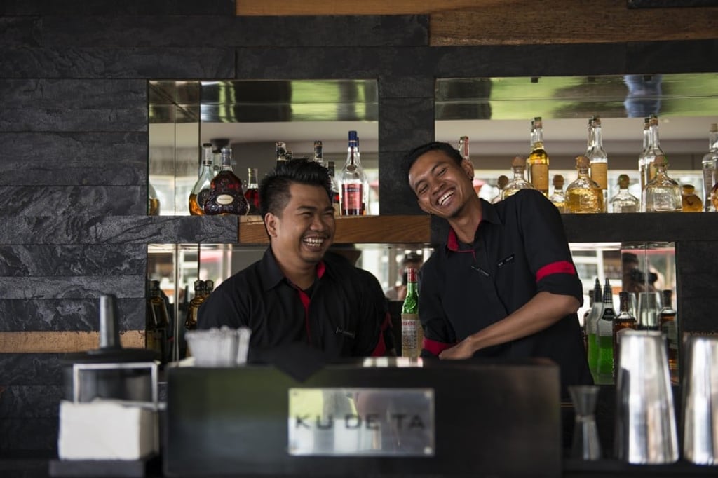 Bartenders at Ku De Ta in Bali.