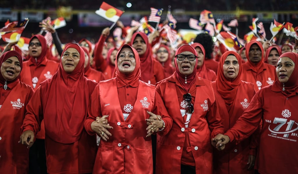 Supporters of the United Malays National Organisation, or Umno. Photo: AFP