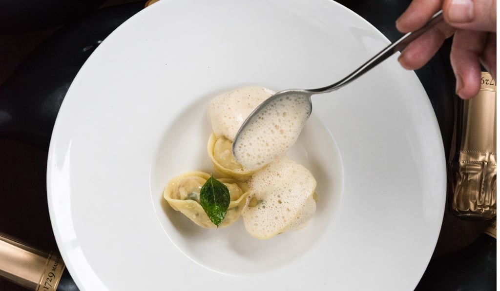 Lobster tortellini, lobster bisque, fennel and lemongrass at Aberdeen Street Social. Lobster tortellini, lobster bisque, fennel and lemongrass at Aberdeen Street Social.