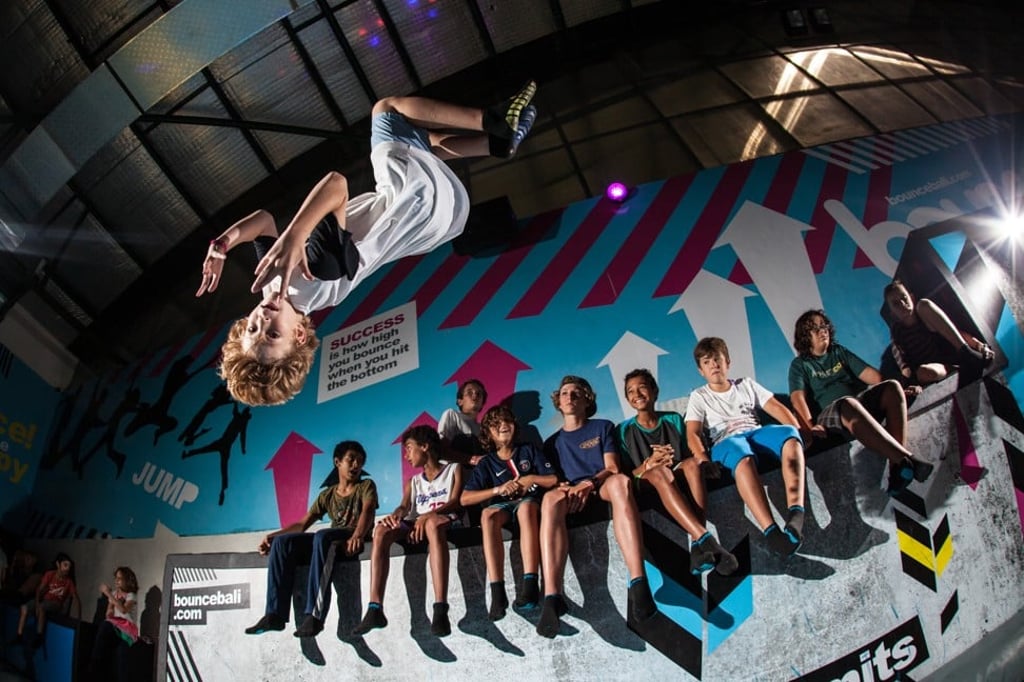 Kids will have fun at the bounce trampoline centre at the Finns Recreation Club.