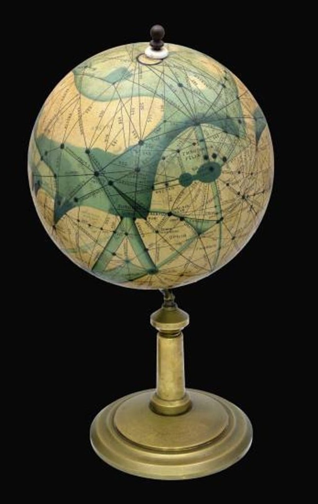 Mars efter Lowell's Glober 1894-1914.