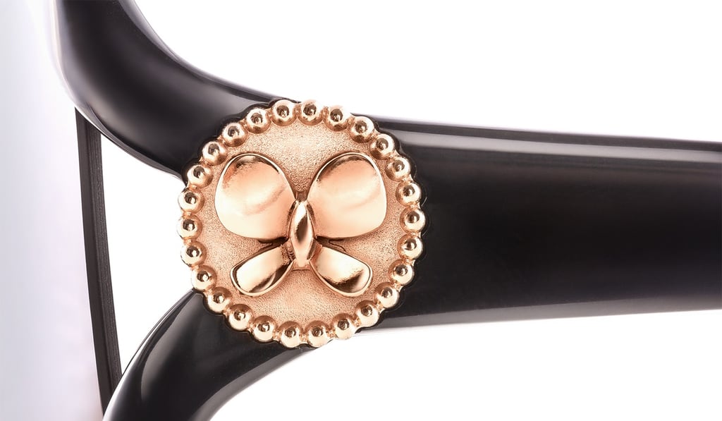 The logo on Butterfly’s sunglasses collection from +01. The logo on Butterfly’s sunglasses collection from +01.
