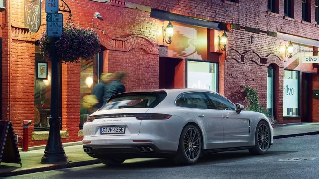 The Porsche Panamera 4 E-Hybrid Sports Turismo car. Photo: Porsche The Porsche Panamera 4 E-Hybrid Sports Turismo car. Photo: Porsche