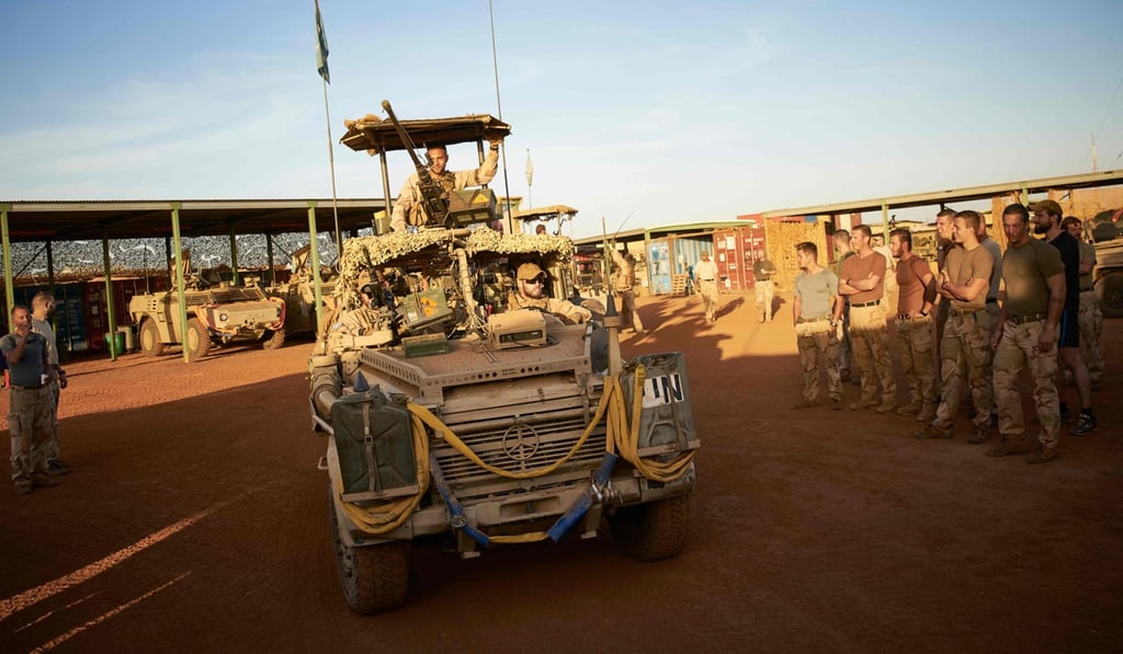 Dutch soldiers of the United Nations Multidimensional Integrated Stabilisation Mission in Mali at their base in Gao. Photo: AFP Dutch soldiers of the United Nations Multidimensional Integrated Stabilisation Mission in Mali at their base in Gao. Photo: AFP