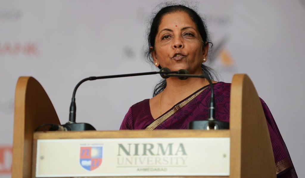 Nirmala Sitharaman, India’s defence minister. Photo: AFP Nirmala Sitharaman, India’s defence minister. Photo: AFP