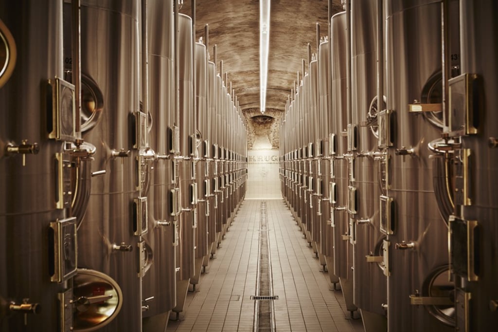 Deep inside Krug's cellars.