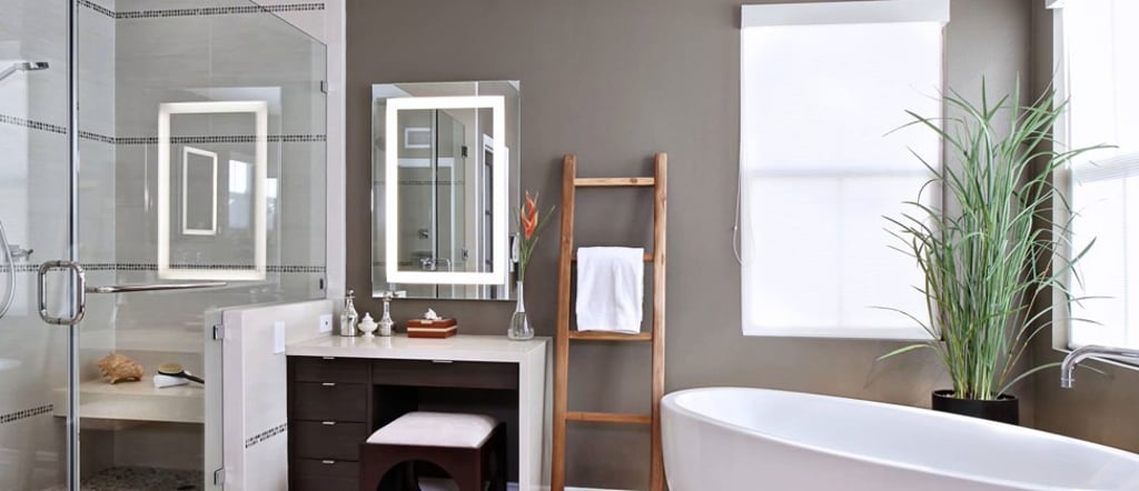 One of Viio’s mirrors, which feature anti-fog capabilities. One of Viio’s mirrors, which feature anti-fog capabilities.