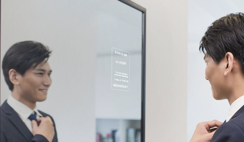 The MirroCool Personal Assistant Smart Mirror. The MirroCool Personal Assistant Smart Mirror.