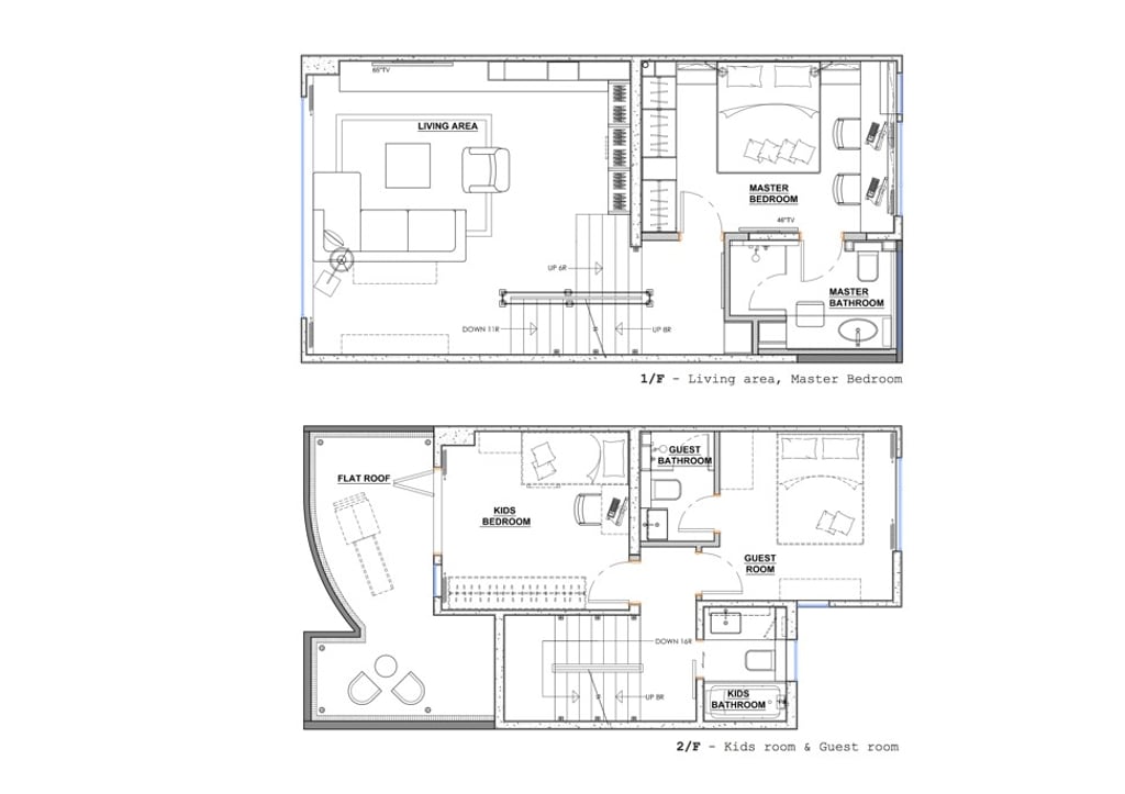 The floor plan of the Yuen Long home. The floor plan of the Yuen Long home.