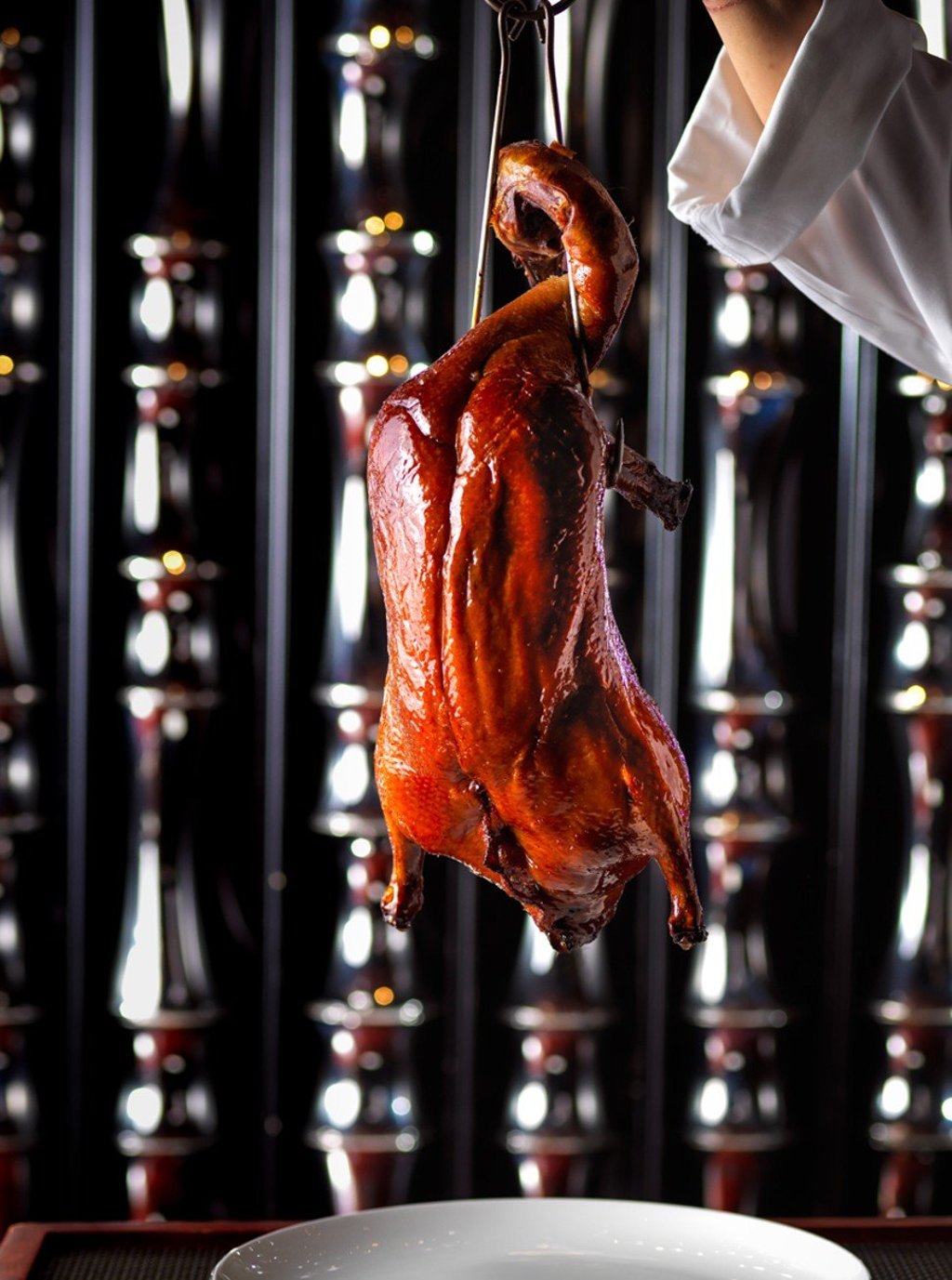 Roasted Silver Hill Duck, which is a unique hybrid of the Aylesbury Duck and the Peking Duck and cultivated only at the Silver Hills Farm in Emyvale, Ireland.