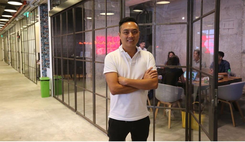 Wang Tse, chief executive and co-founder of Campfire, says he hopes to attract fintech start-ups to the company’s new co-working space in Causeway Bay. Photo: Dickson Lee