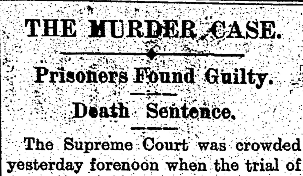 The Post’s December 4, 1904 headlines about the case.