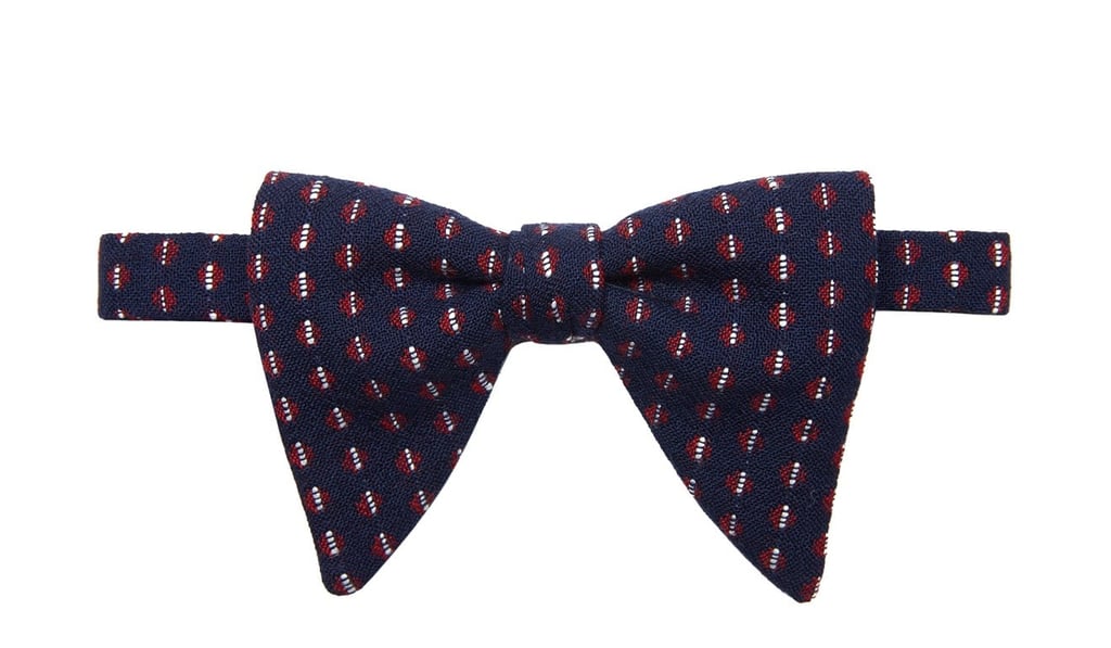 The wool and viscose dot bow tie adds an understated elegance to your outfit. Price on request