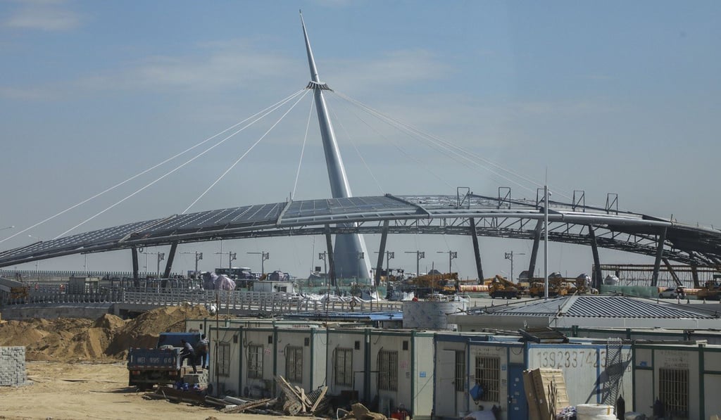 Under construction: the Hong Kong-Zhuhai-Macau Bridge in Zhuhai. Photo: Edward Wong