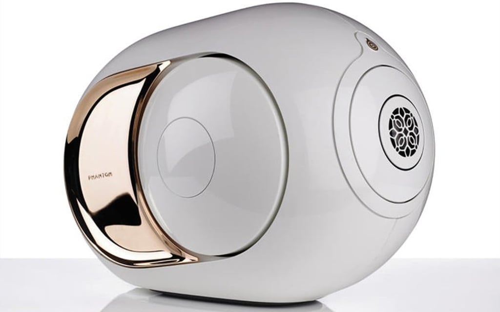Devialet’s Gold Phantom all-in-one speaker. Photo: Devialet
