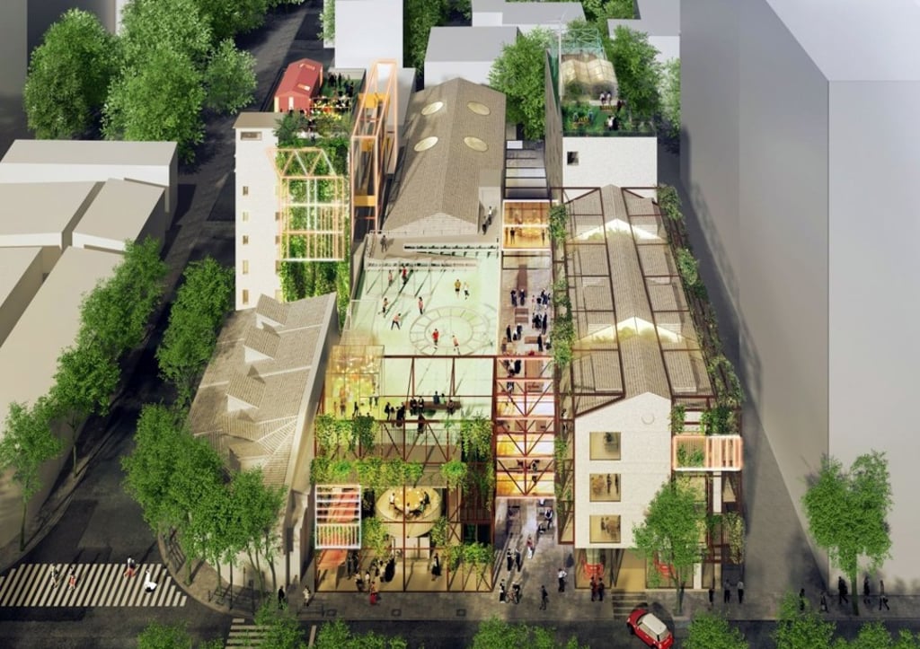 Rendering of the co-living apartment building by BMW Mini Living in Shanghai, China. Photo: BMW Group