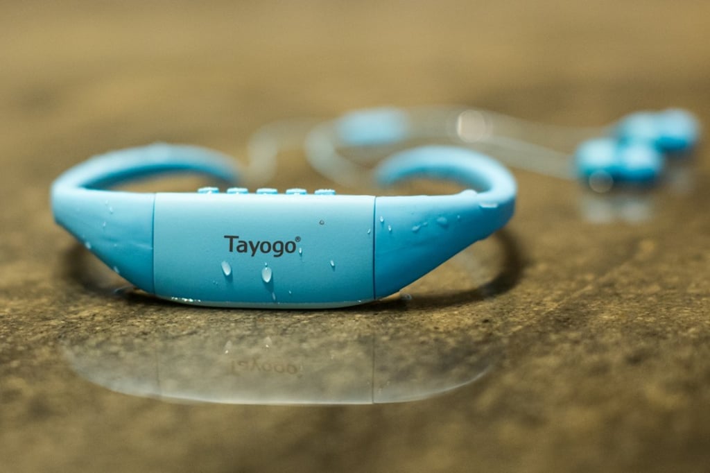 Tayogo’s waterproof Amphibious Music Phones. Photo: Tayogo
