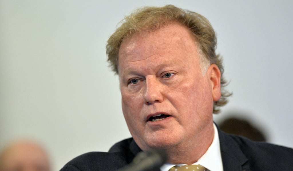 Kentucky State Representative Republican Dan Johnson addresses sexual assault allegations during a press conference at his church in Louisville on Tuesday. Photo: AP