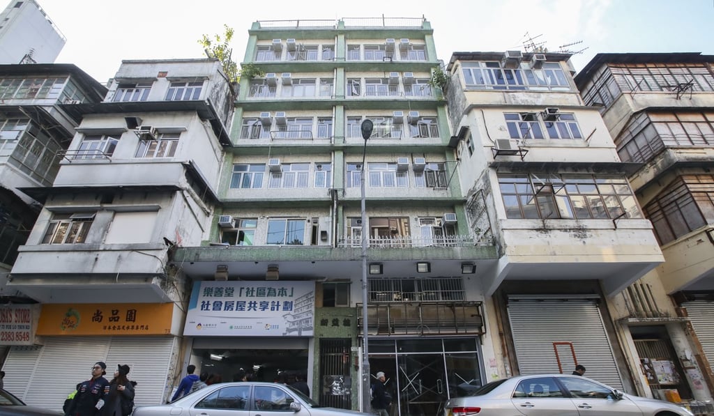 The first 20 homes provided by Lok Sin Tong under the Community Housing Movement in Kowloon City. Photo: Edward Wong