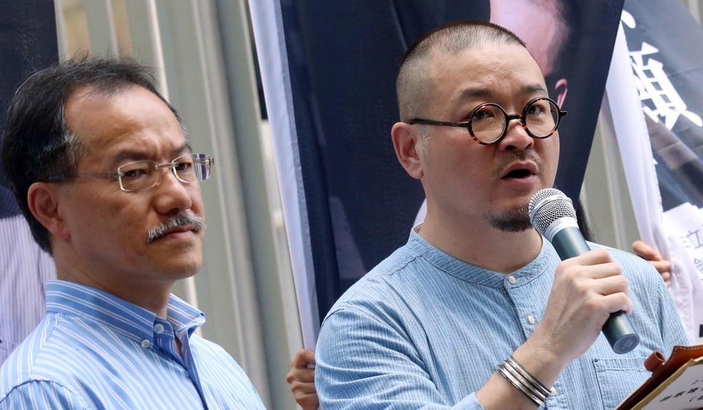 Lawmaker Shiu Ka-chun (right) was one of the panel members threatening to quit. Photo: David Wong