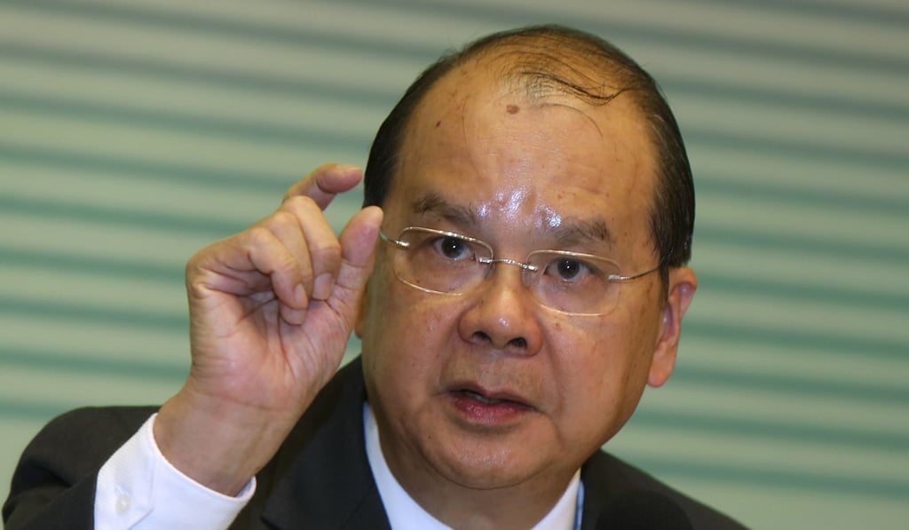 Matthew Cheung wrote on his official blog on Sunday that the three governments had been striving to have the bridge construction completed by the end of 20. Photo: Xiaomei Chen