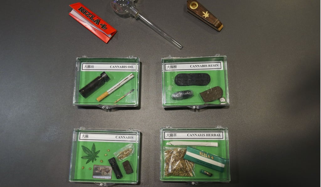The cannabis seized by officers came in the form of plants, buds, oil and resin. Photo: David Wong
