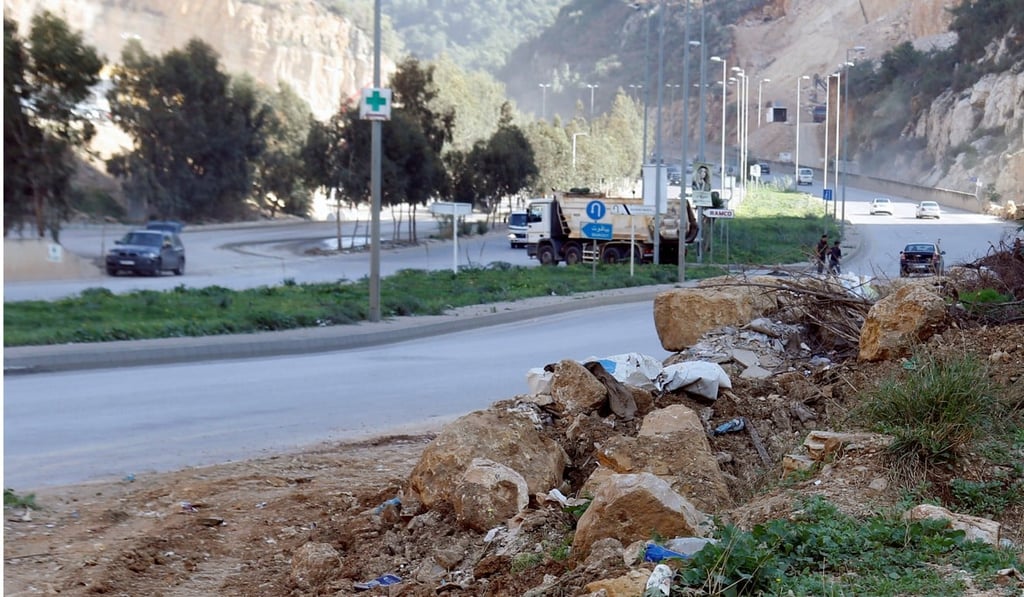 Cars drive past the area where British embassy worker Rebecca Dykes’ body is believed to have been found. Photo: Reuters